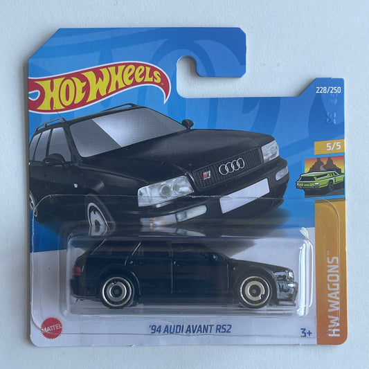 Hot Wheels '94 Audi Avant RS2 (Black) Short Card HW Wagons 228/250