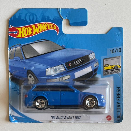 Hot Wheels '94 Audi Avant RS2 (Blue) Short Card (Damaged) Factory Fresh 157/250