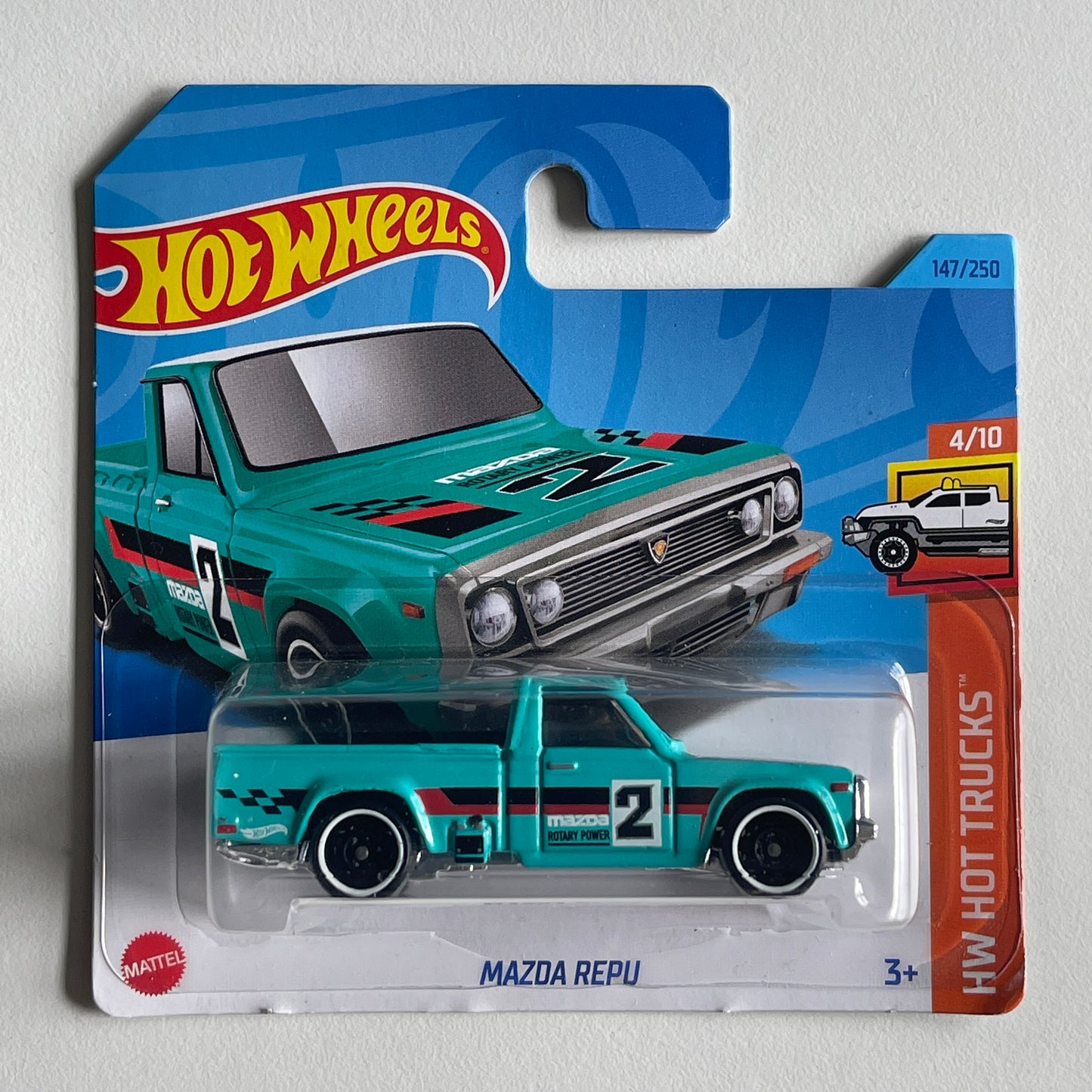 Hot Wheels Mazda Repu (Green) Short Card (Damaged) HW Hot Trucks 147/250