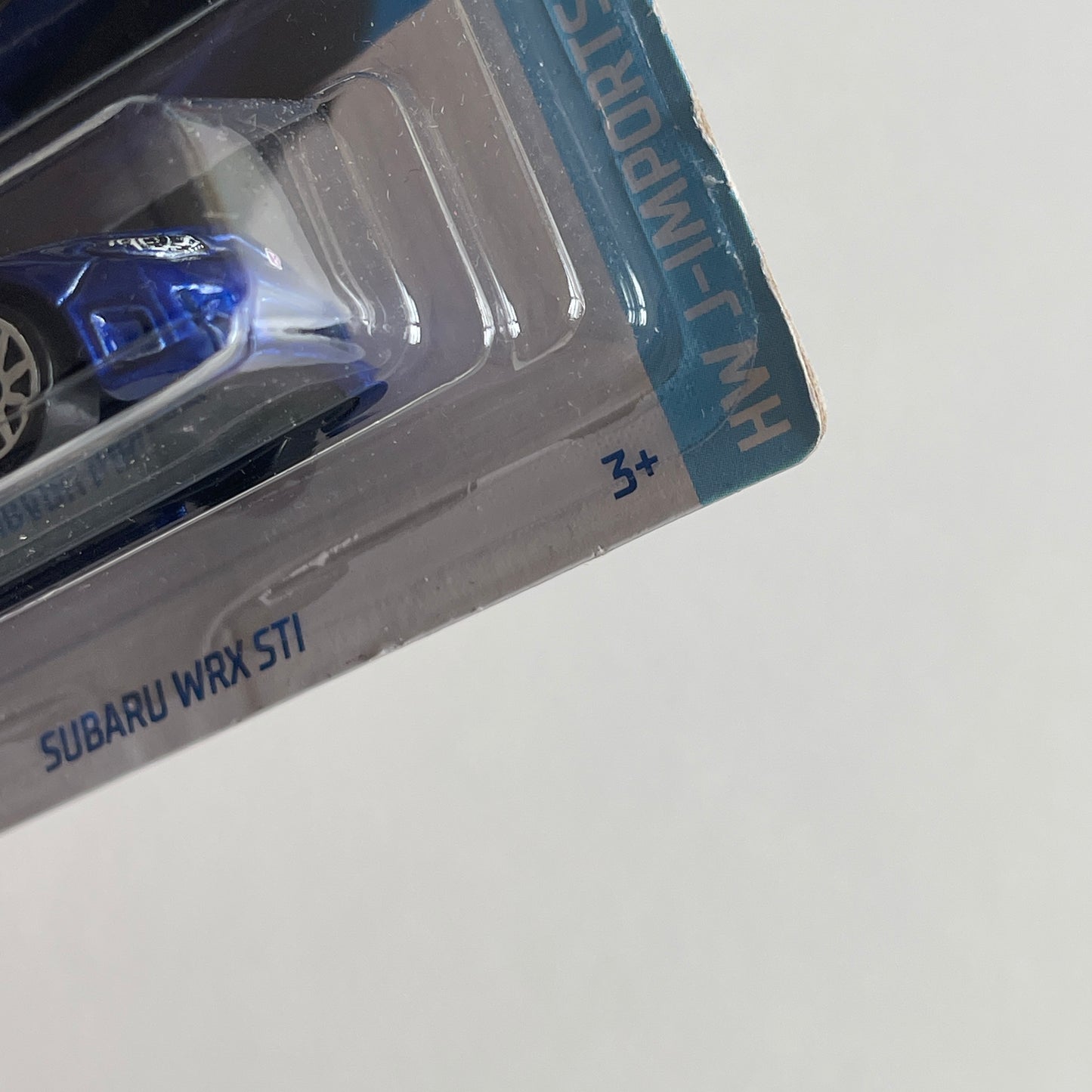 Hot Wheels Subaru WRX STI (Blue) Short Card (Damaged) HW J-Imports 21/250