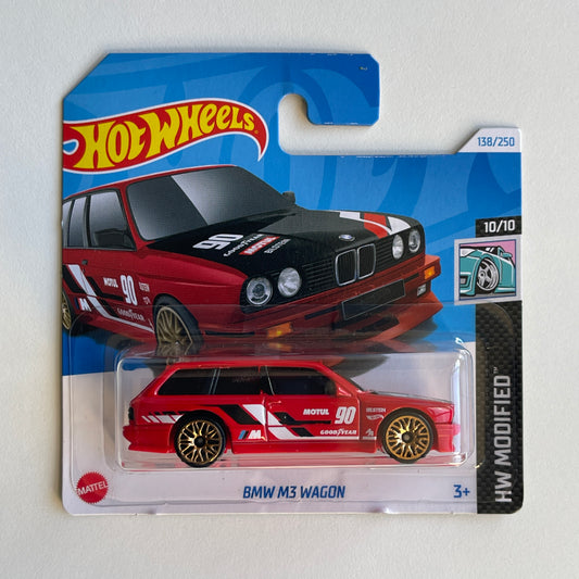 Hot Wheels BMW M3 Wagon (Red) Short Card (Damaged) HW Modified 138/250