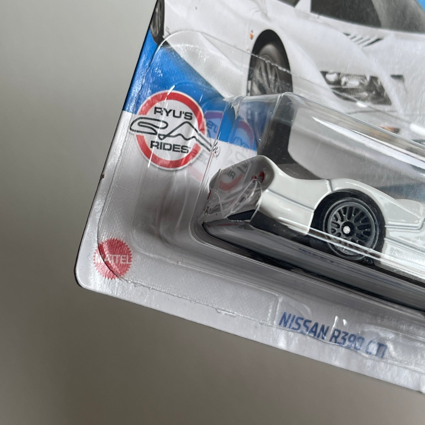 Hot Wheels Nissan R390 GT1 (White) Short Card (Damaged) HW Turbo 64/250