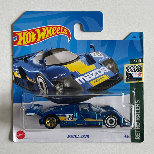 Hot Wheels Mazda 787B (Blue) Short Card (Damaged) Retro Racers 28/250