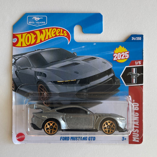 Hot Wheels Ford Mustang GTD (Silver) Short Card (Damaged) Mustang 60 34/250