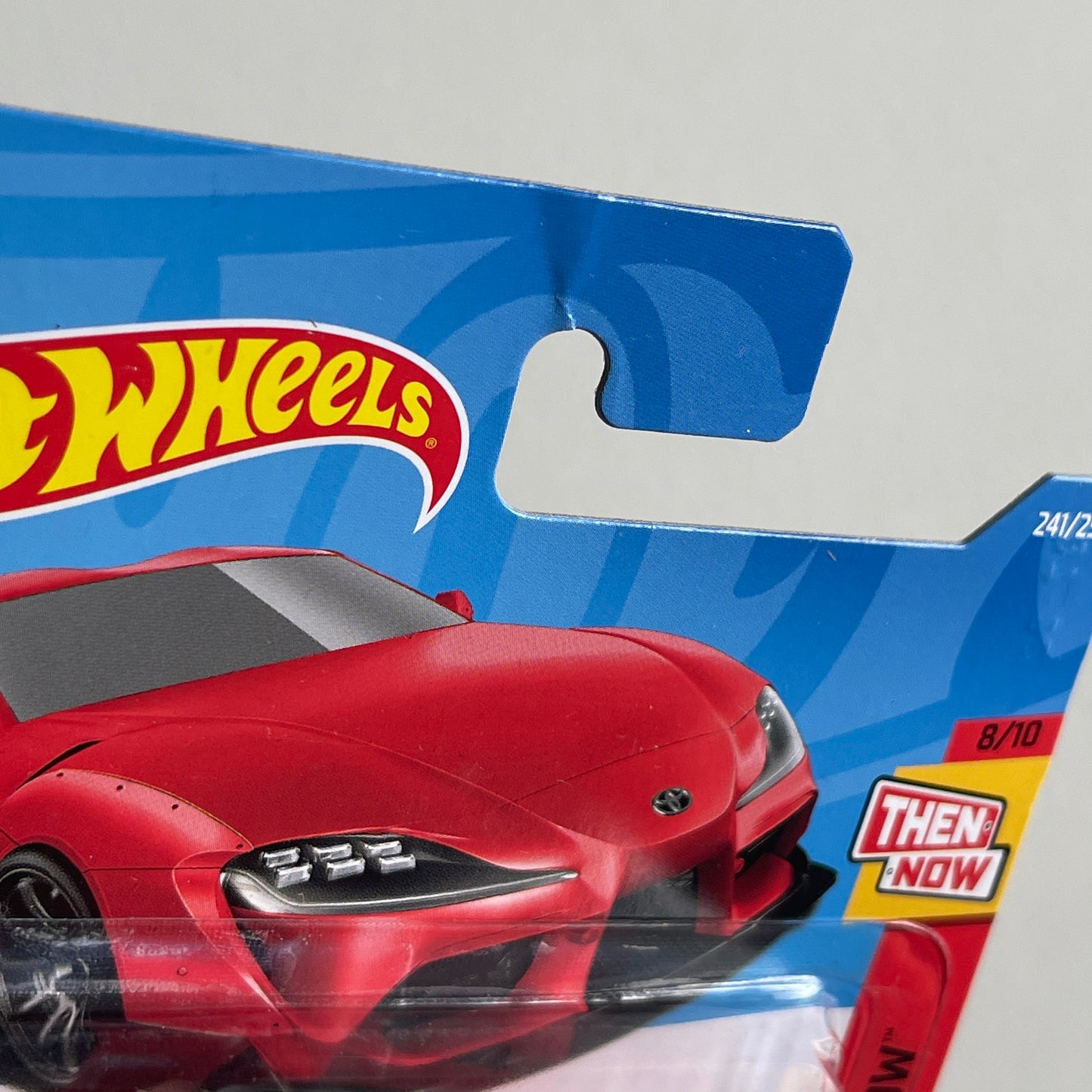 Hot Wheels '20 Toyota GR Supra (Red) Short Card (Damaged) Then And Now 241/250