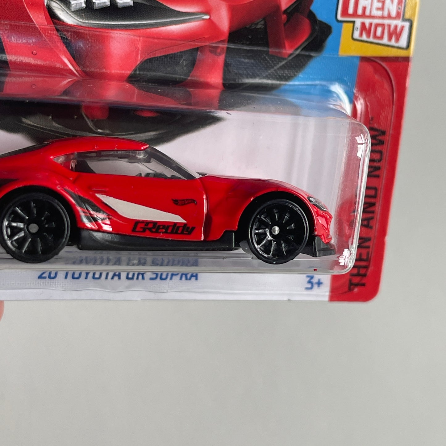 Hot Wheels '20 Toyota GR Supra (Red) Short Card (Damaged) Then And Now 241/250