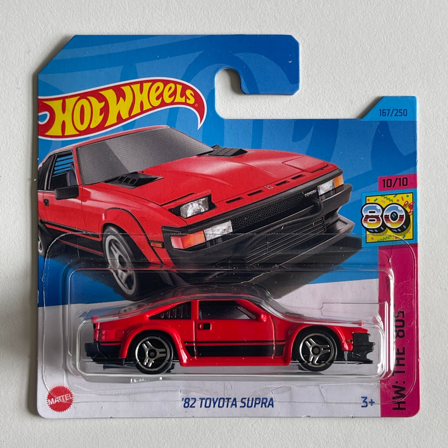 Hot Wheels '82 Toyota Supra (Red) Short Card HW: The '80s 167/250