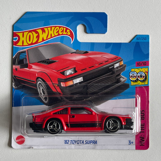 Hot Wheels '82 Toyota Supra (Red) Short Card (Damaged) HW: The '80s 167/250