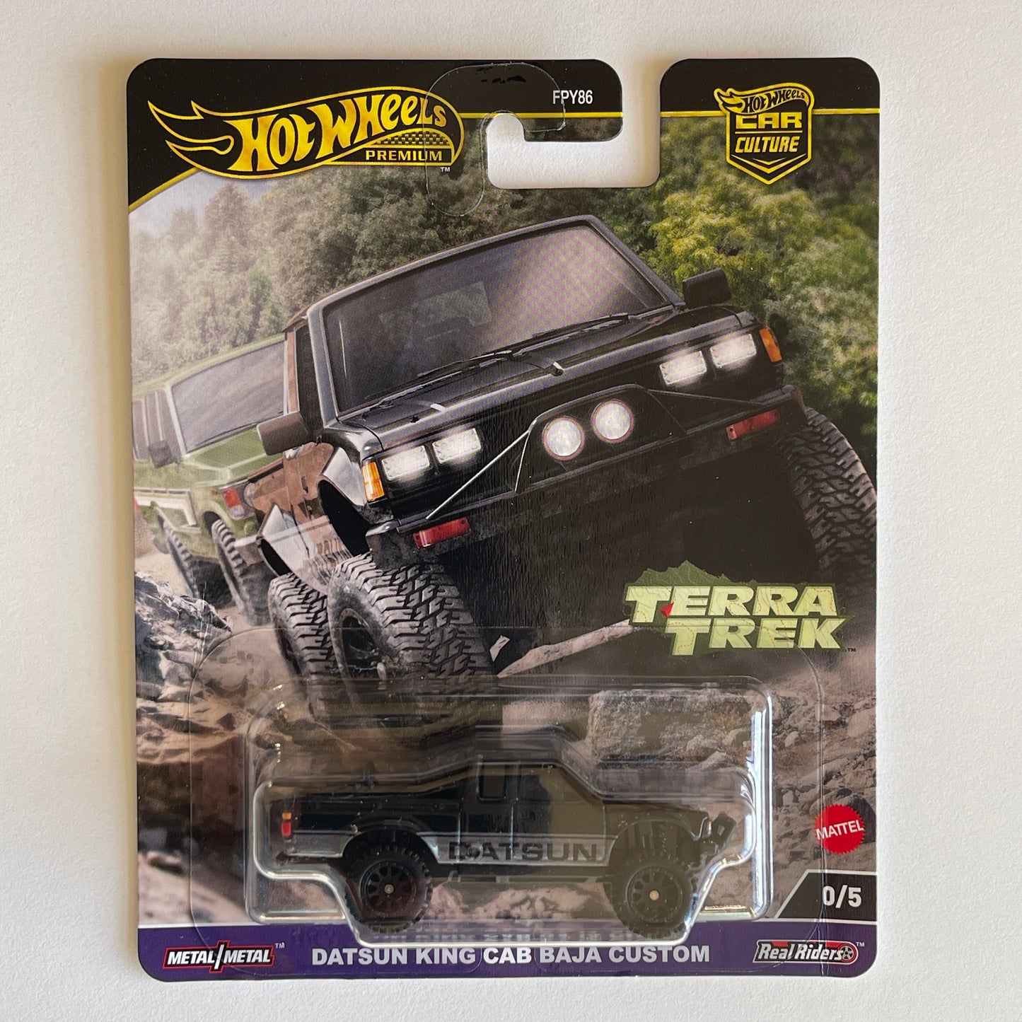 Hot Wheels [2024 Terra Trek] Datsun King Cab Baja Custom Chase (Damaged)