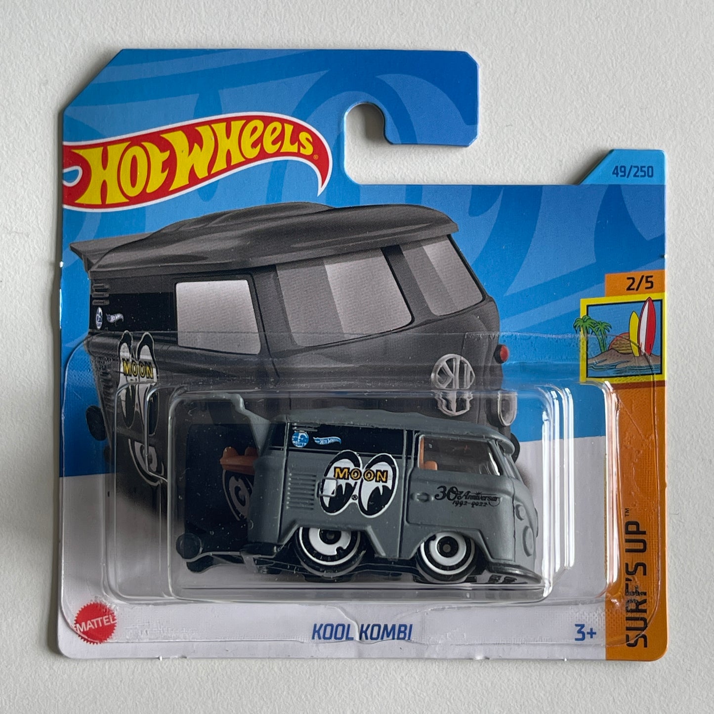 Hot Wheels Kool Kombi (Gray) Short Card Surf's Up 49/250