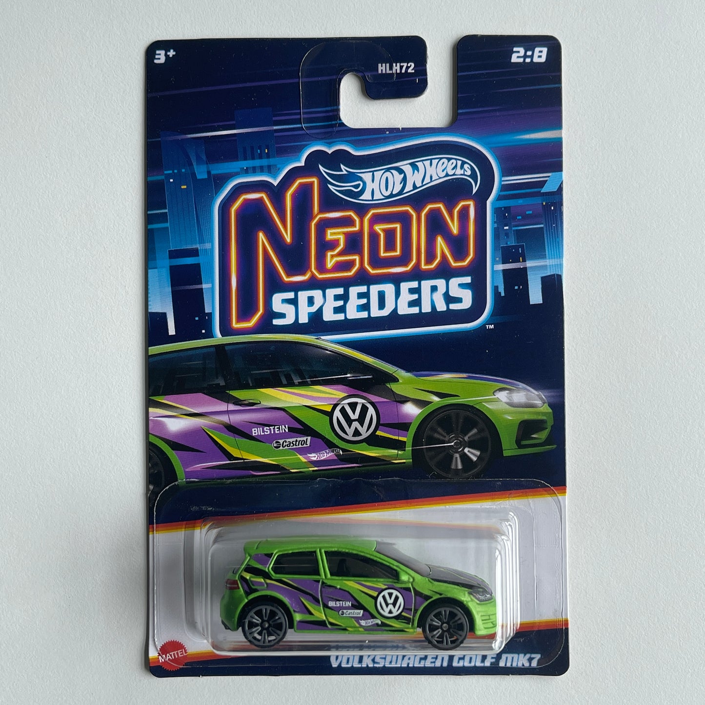 Hot Wheels Neon Speeders Volkswagen Golf MK7 (Damaged)