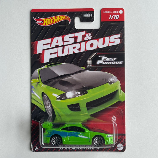 Hot Wheels Fast & Furious Series '95 Mitsubishi Eclipse (Damaged) OG Card