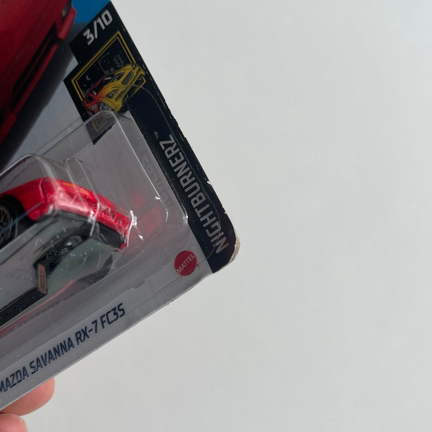 Hot Wheels '89 Mazda Savanna RX-7 FC3S (Red) Long Card (Damaged) Nightburnerz 223/250