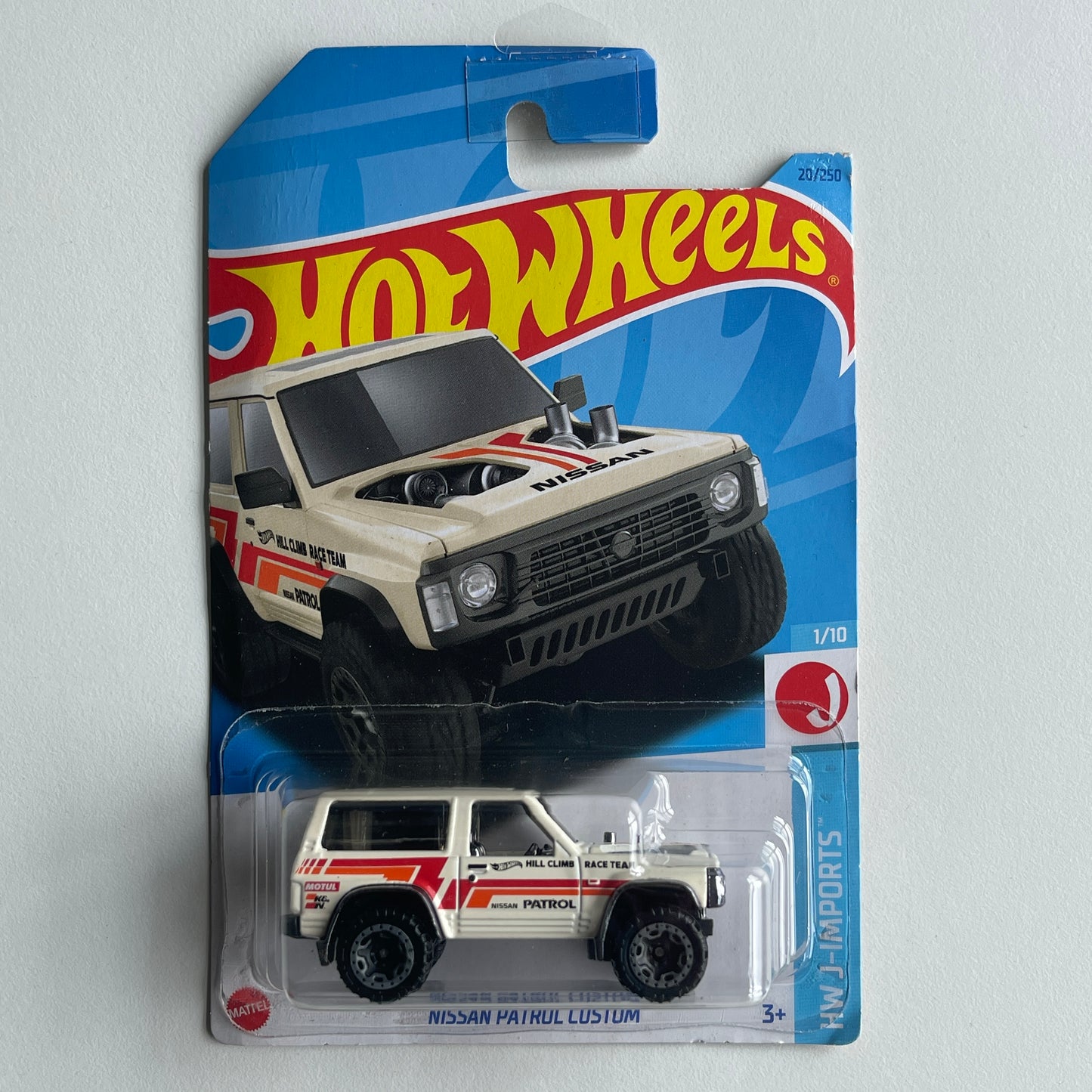 Hot Wheels Nissan Patrol Custom (Beige) Long Card (Damaged) HW J-Imports 20/250