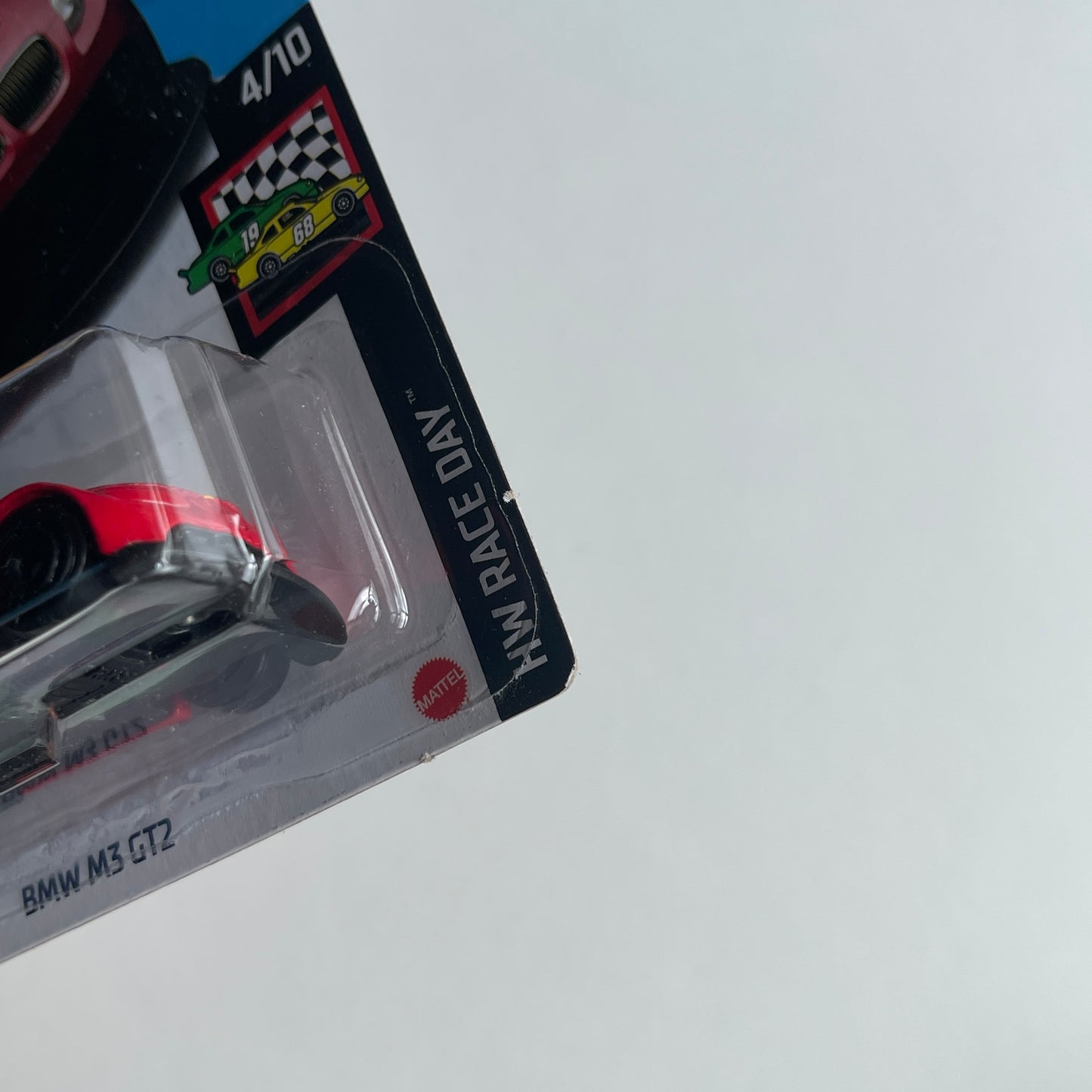 Hot Wheels BMW  M3 GT2 (Red) Long Card (Damaged) HW Race Day 57/250