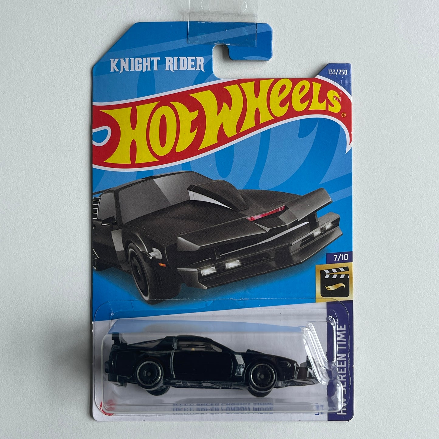 Hot Wheels K.I.T.T. Super Pursuit Mode (Black) Long Card (Damaged) HW Screen Time 133/250