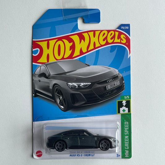 Hot Wheels Audi RS E-Tron GT (Grey) Long Card (Damaged) HW Green Speed 176/250