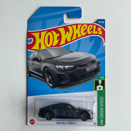 Hot Wheels Audi RS E-Tron GT (Grey) Long Card HW Green Speed 176/250