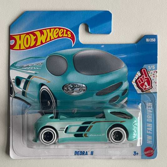 Hot Wheels Deora II (Turquoise) Short Card (Damaged) HW Fan Driven 18/250