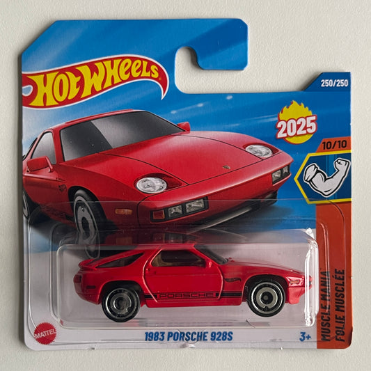 Hot Wheels 1983 Porsche 928S (Red) Short Card (Damaged) Muscle Mania 250/250