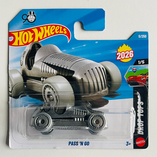 Hot Wheels Pass 'n go (Zamac) Short Card (Damaged) Drop Tops 5/250