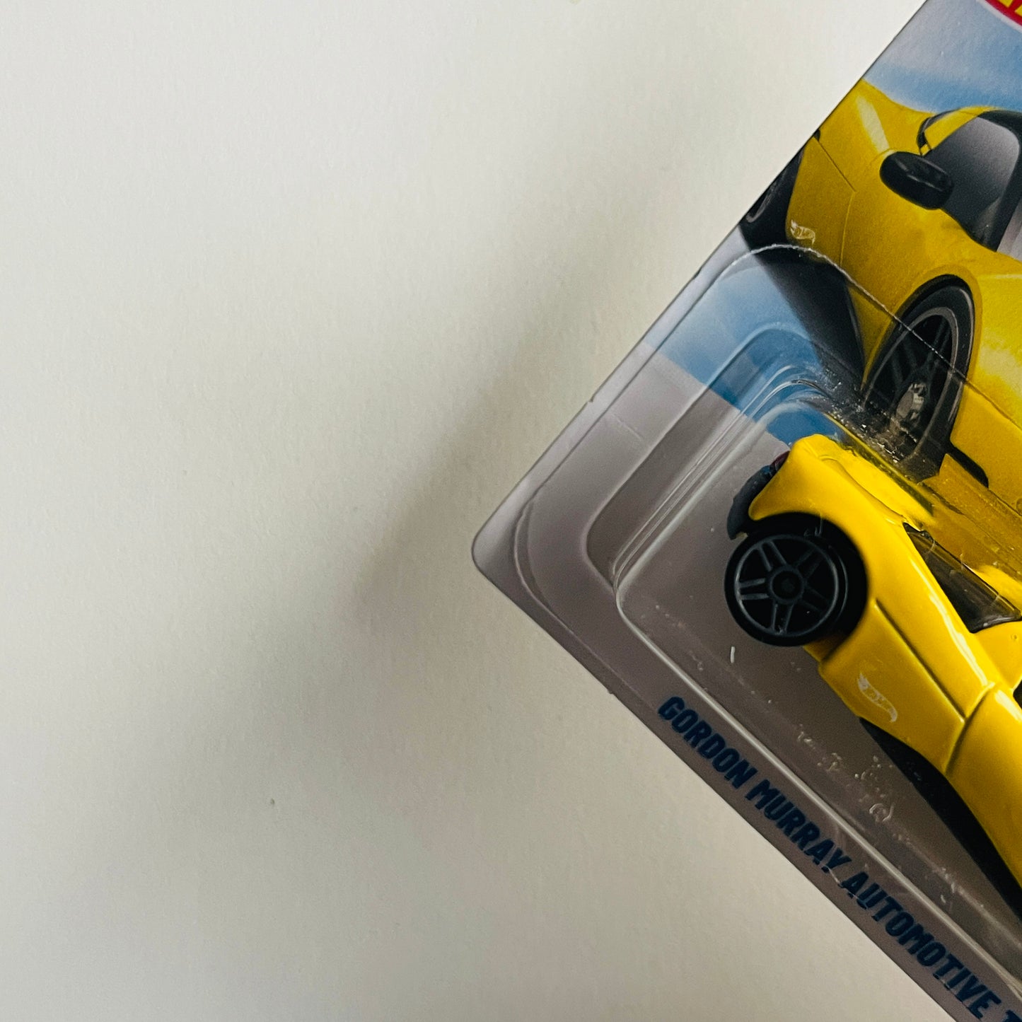 Hot Wheels Gordon Murray Automotive T.33 (Yellow) Short Card (Damaged) Exotics 3/250