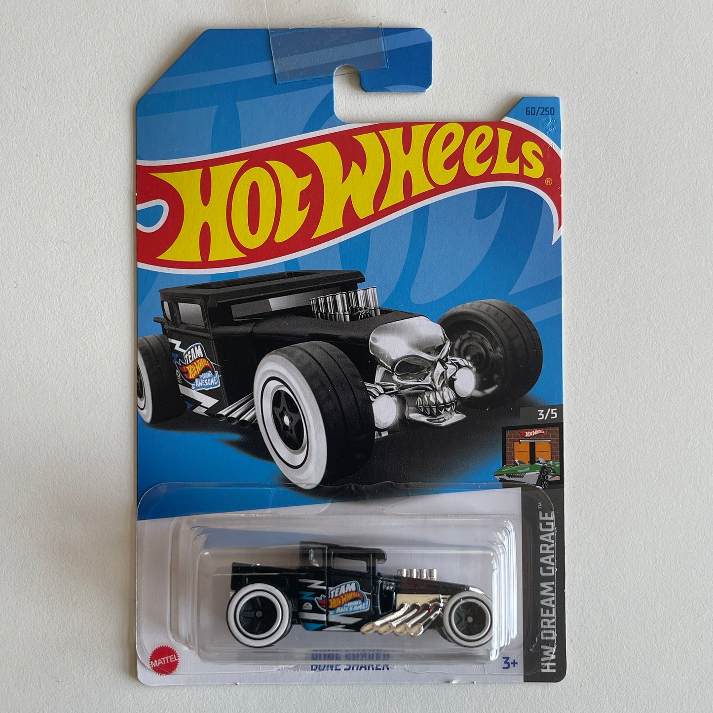 Hot Wheels Bone Shaker (Black) Long Card (Damaged) HW Dream Garage 60/250