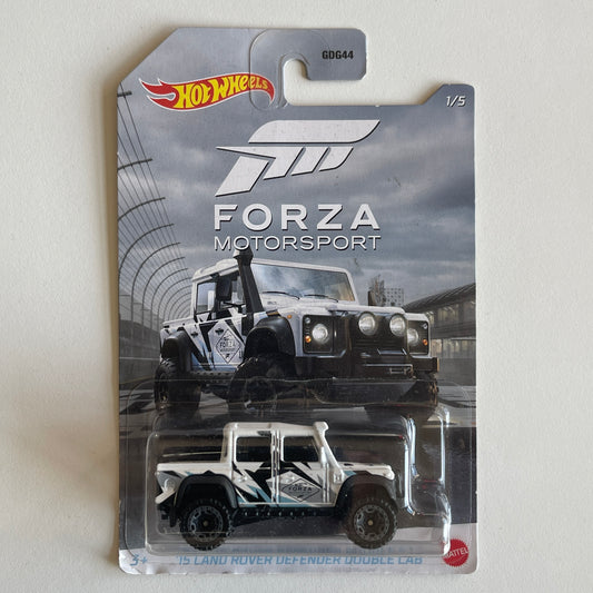 Hot Wheels '15 Land Rover Defender Double Cab Forza Motorsport Set (Damaged) 1/5