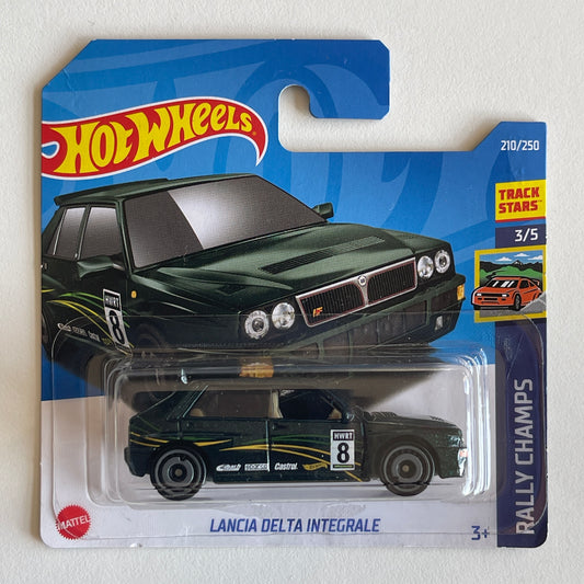 Hot Wheels Lancia Delta Integrale (Green) Short Card (Damaged)Rally Champs 210/250