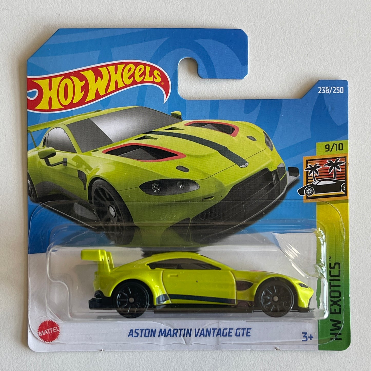 Hot Wheels Aston Martin Vantage GTE (Green) Short Card HW Exotics 238/250