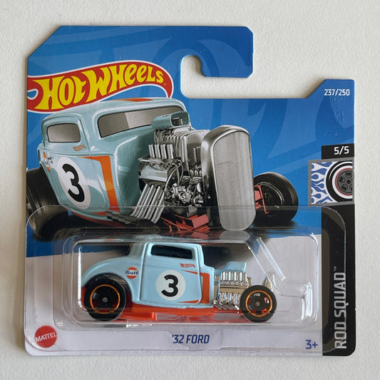 Hot Wheels Gulf '32 Ford (White) Short Card Rod Squad 237/250