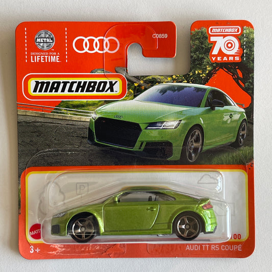 Matchbox Audi TT RS Coupe (Green) Short Card