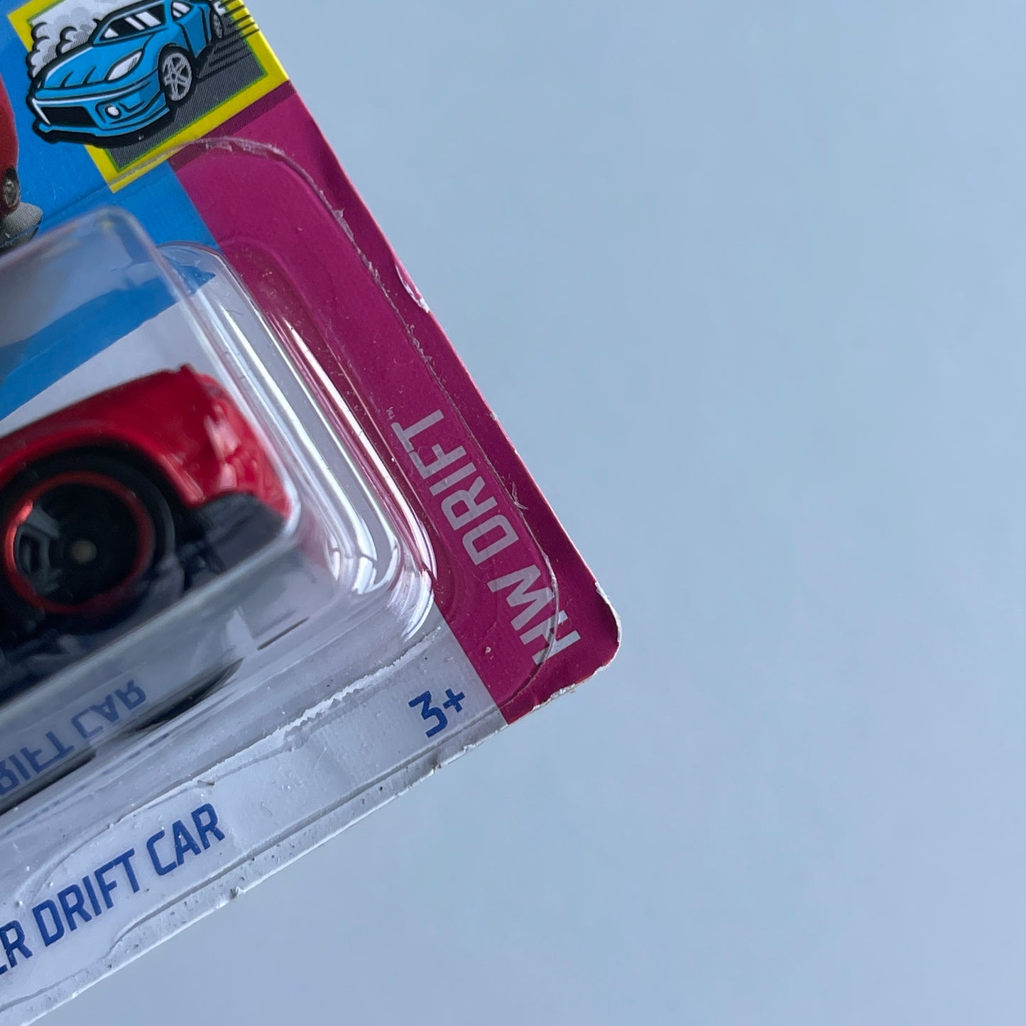 Hot Wheels Dodge Challenger Drift Car (Red) Short Card (Damaged) HW Drift 207/250