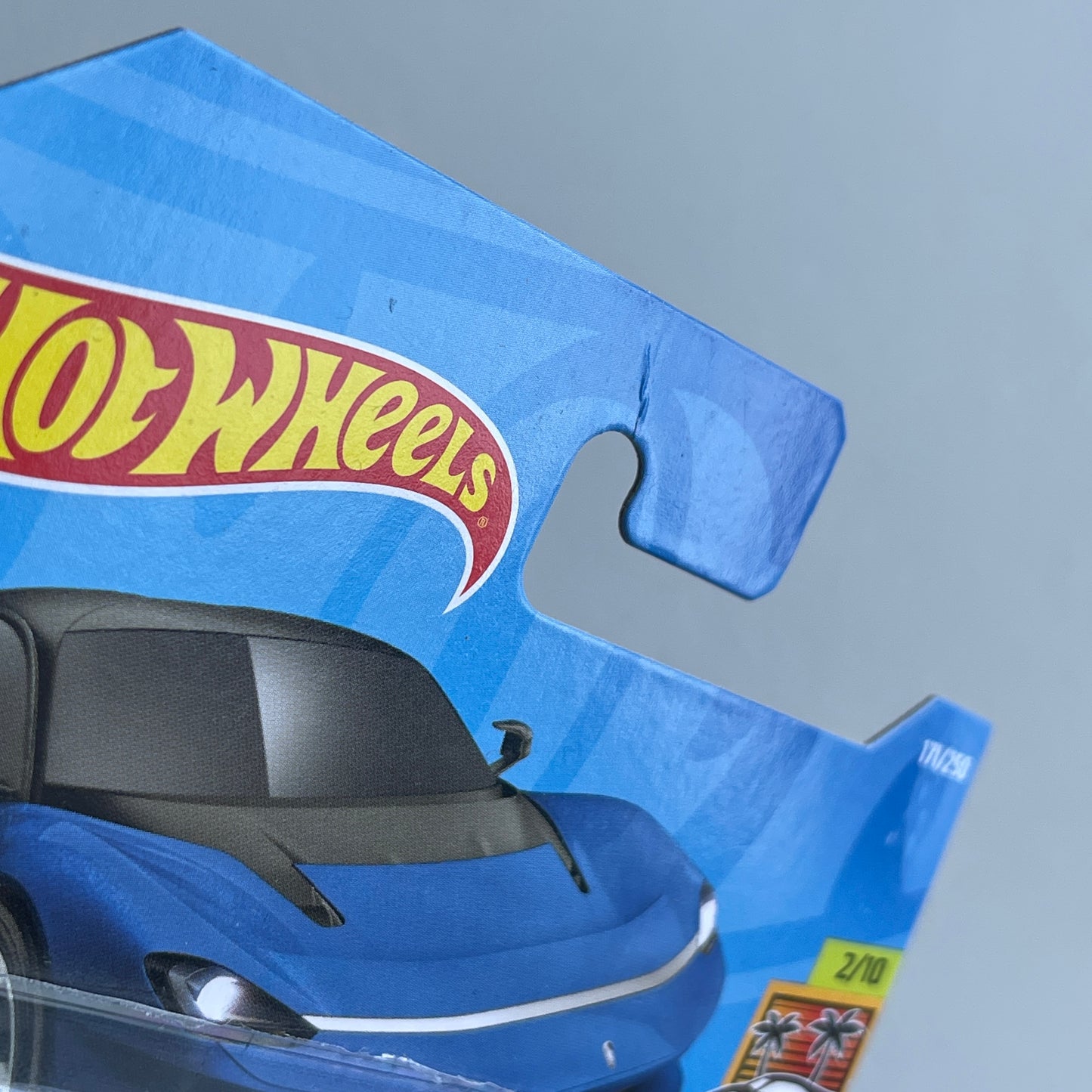 Hot Wheels Automobili Pininfarina Battista (Blue) Short Card (Damaged) HW Exotics 171/250