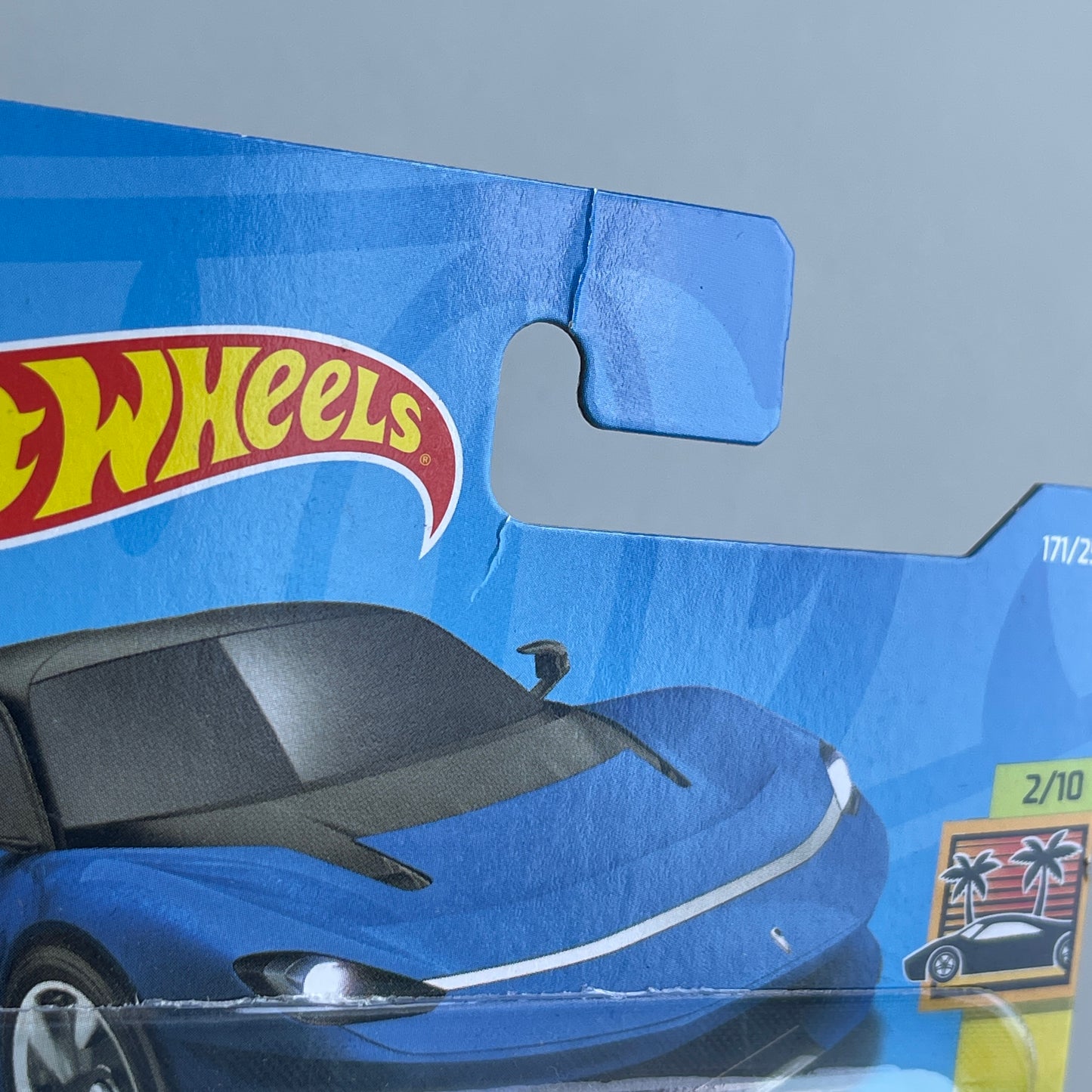 Hot Wheels Automobili Pininfarina Battista (Blue) Short Card (Damaged) HW Exotics 171/250