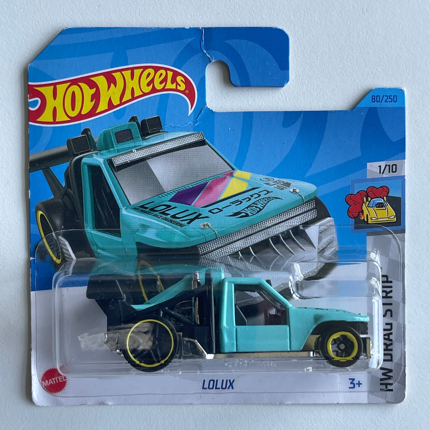 Hot Wheels Lolux (Blue) Short Card (Damaged) HW Drag Strip 80/250