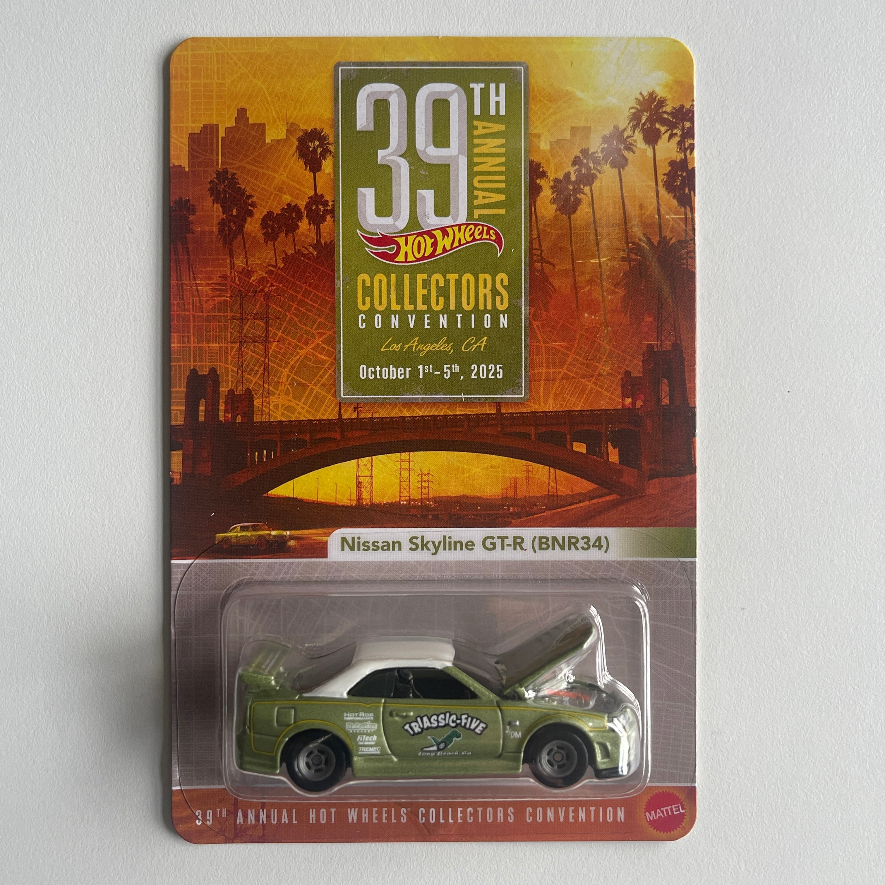 ミニカー Hot Wheels 18th collectors convention Hot Wheels Collectors 2024 Nissan Skyline GTR (BNR34) + Patch 39th