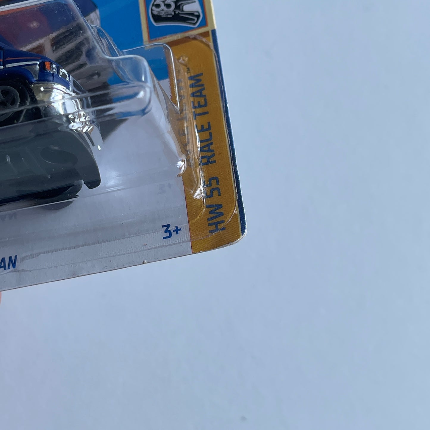 Hot Wheels Dodge Van (Blue) Short Card (Damaged) HW 55 Race Team 66/250