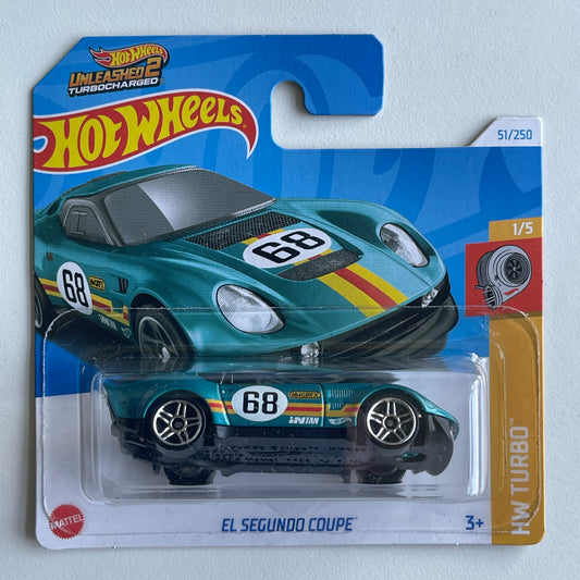 Hot Wheels El Segundo Coupe (Green) Short Card (Damaged) HW Turbo 51/250