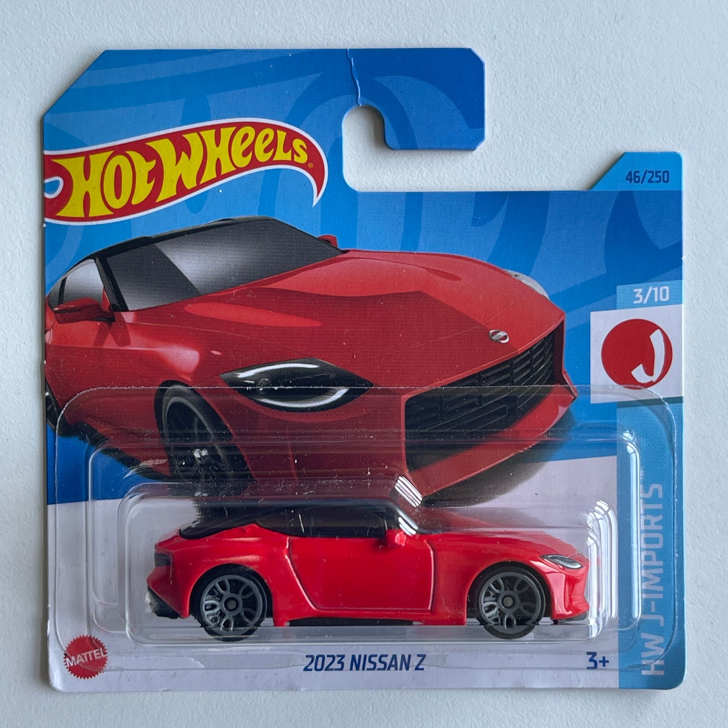 Hot Wheels 2023 Nissan Z (Red) Short Card (Damaged) HW J-Imports 46/250