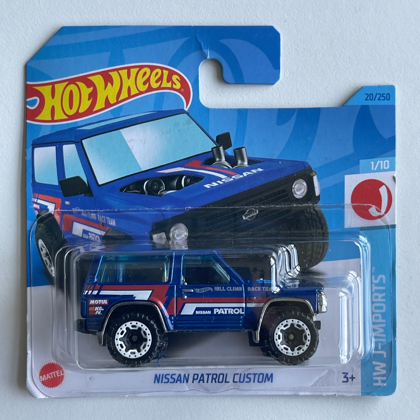 Hot Wheels Nissan Patrol Custom (Blue) Short Card (Damaged) HW J-Imports 20/250