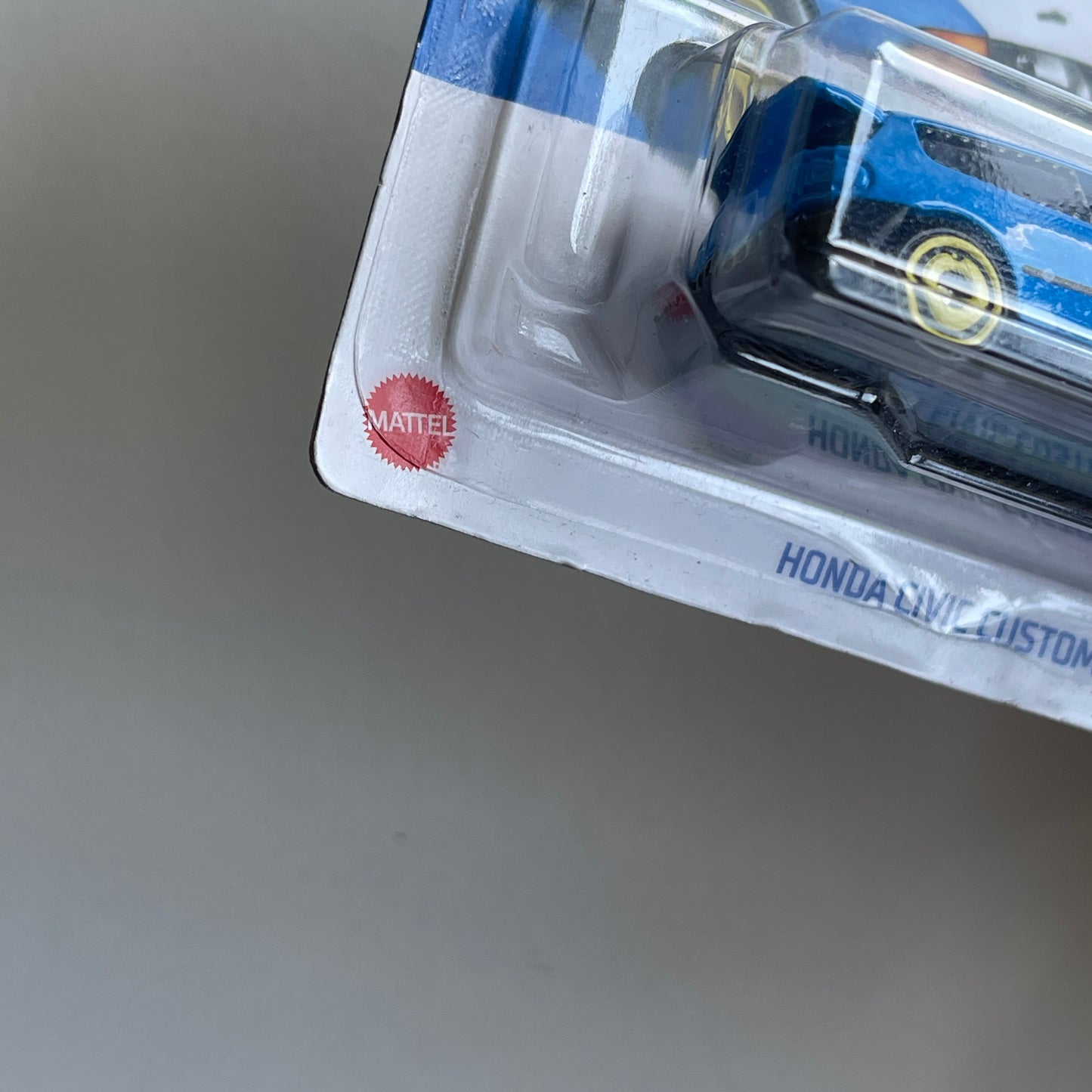 Hot Wheels Honda Civic Custom (Blue) Short Card (Damaged) HW J-Imports 204/250