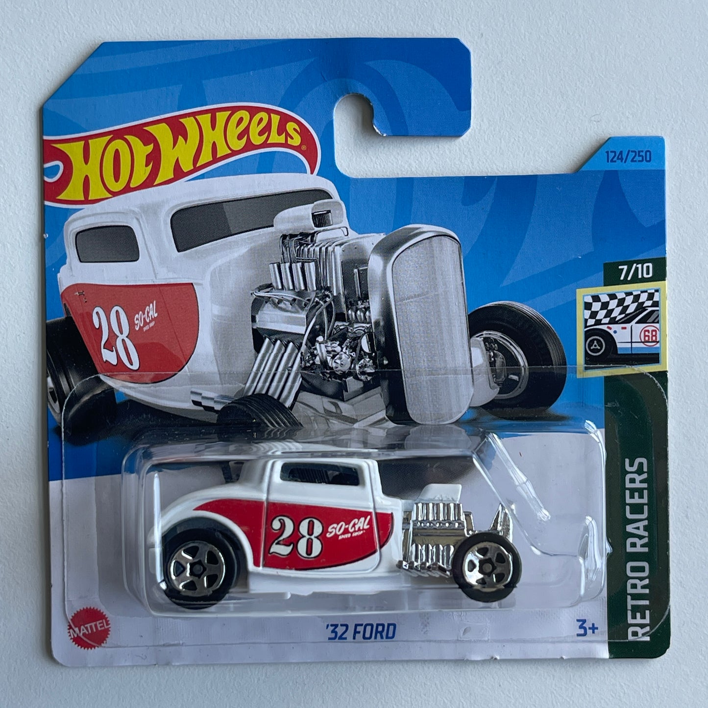 Hot Wheels '32 Ford (White) Short Card (Damaged) Retro Racers 124/250