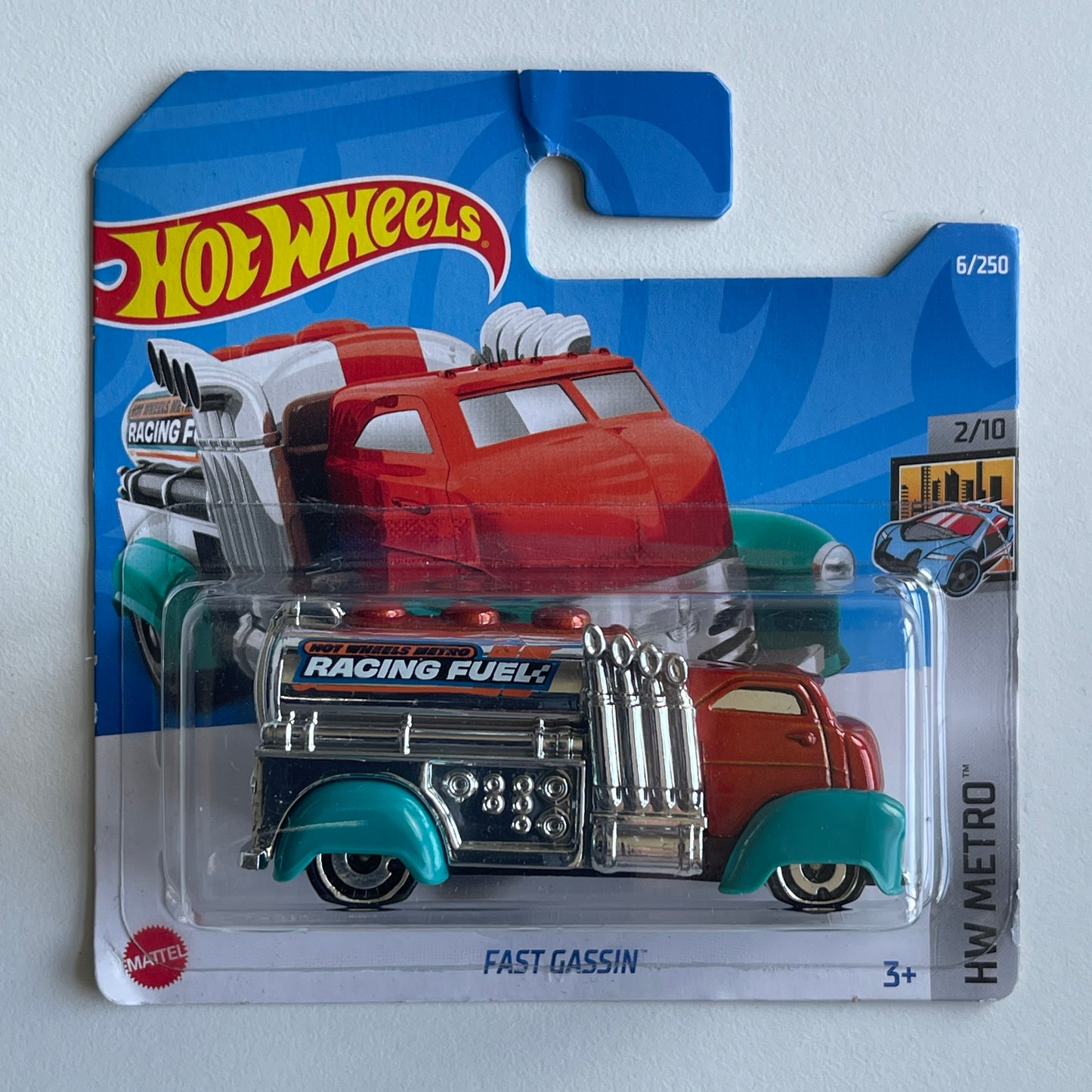 Hot Wheels Fast Gassin (Orange) Short Card (Damaged) HW Metro 6/250