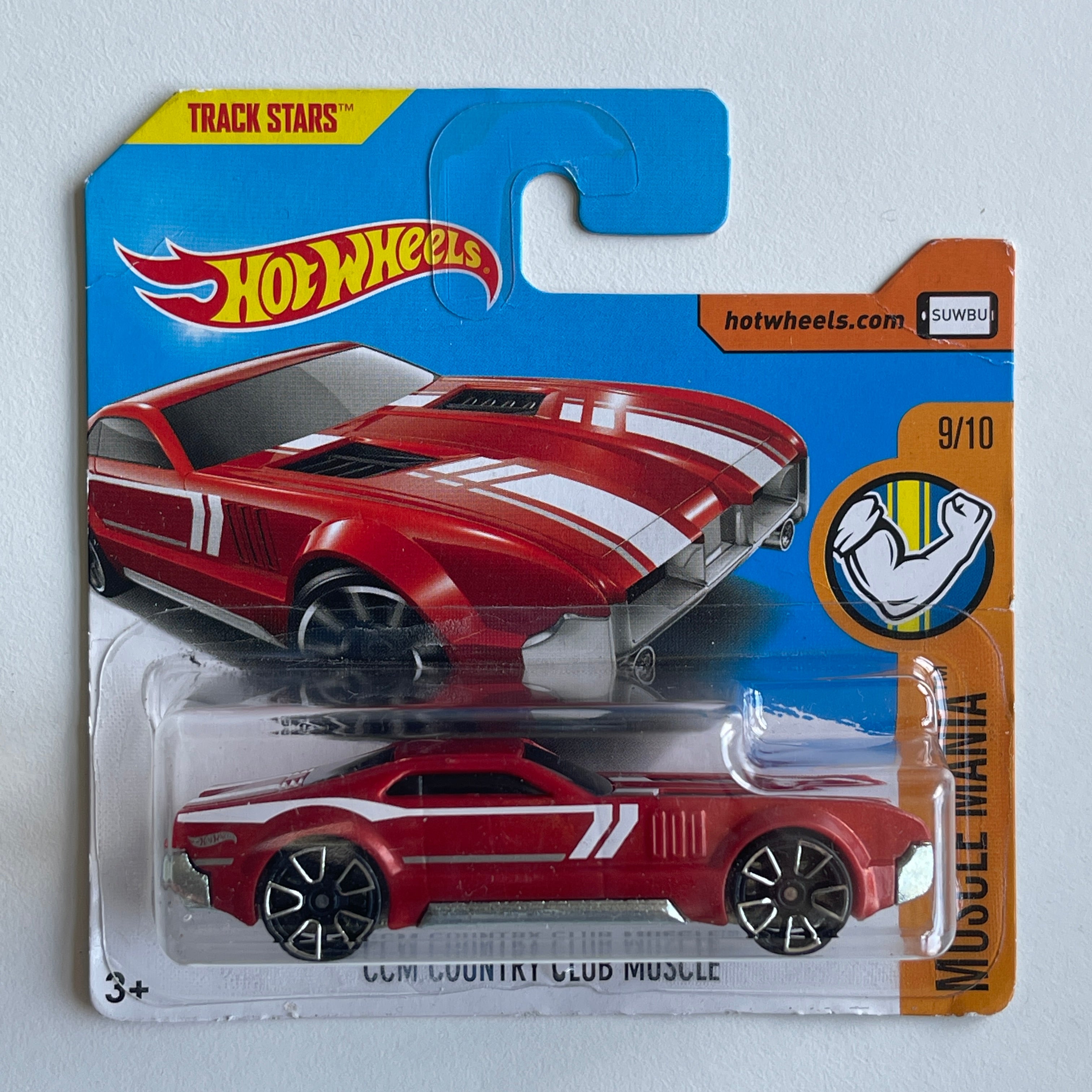 Hot Wheels CCM Country Club Muscle Red Short Card Damaged Muscle M Hobby Cars