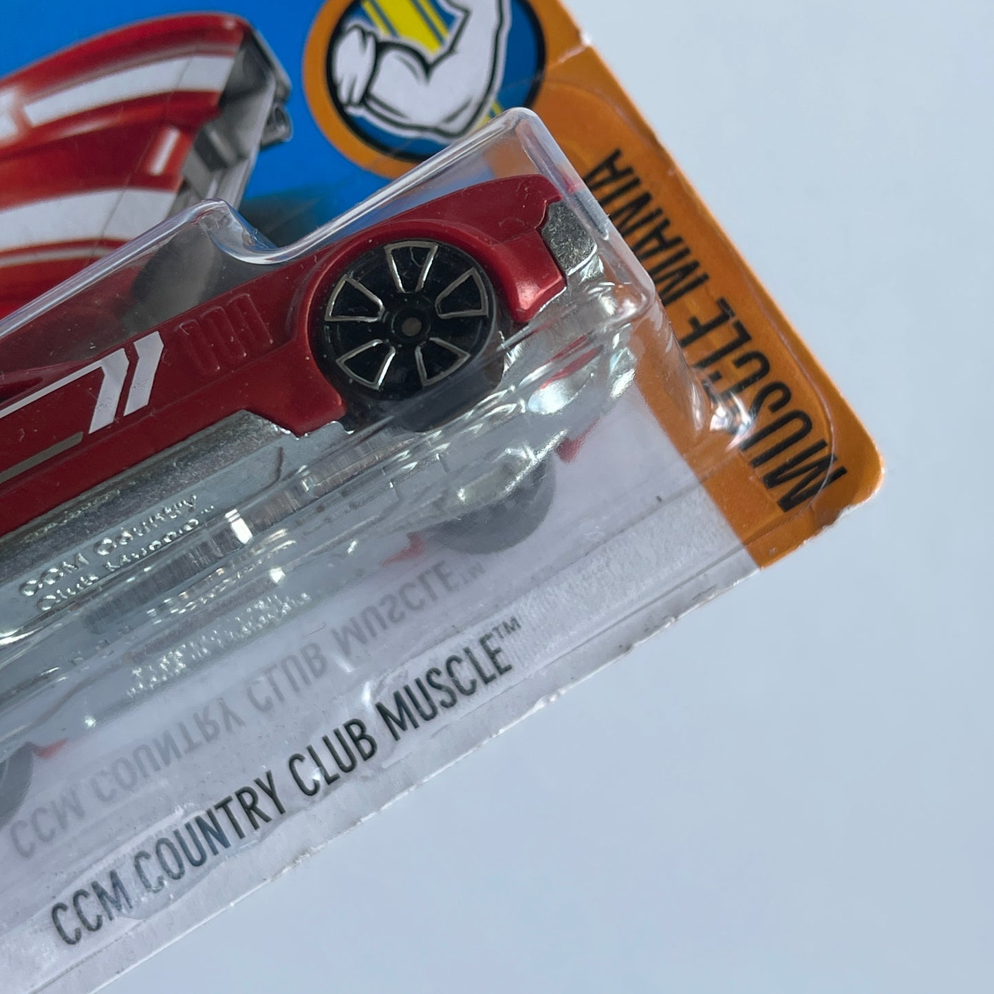 Hot Wheels CCM Country Club Muscle (Red) Short Card (Damaged) Muscle Mania 170/365