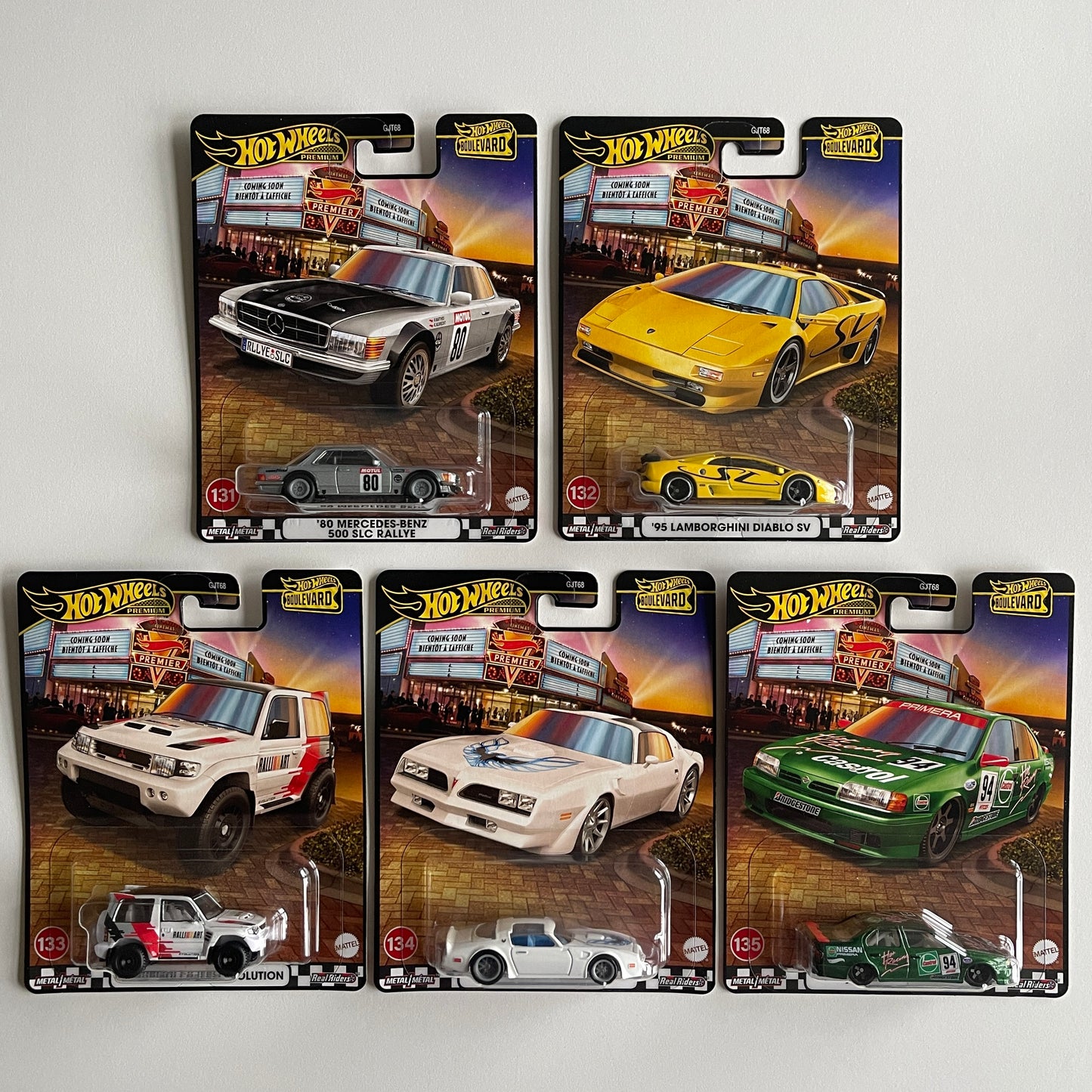 Hot Wheels [2025 Boulevard] Mix 4 Set of 5 Cars