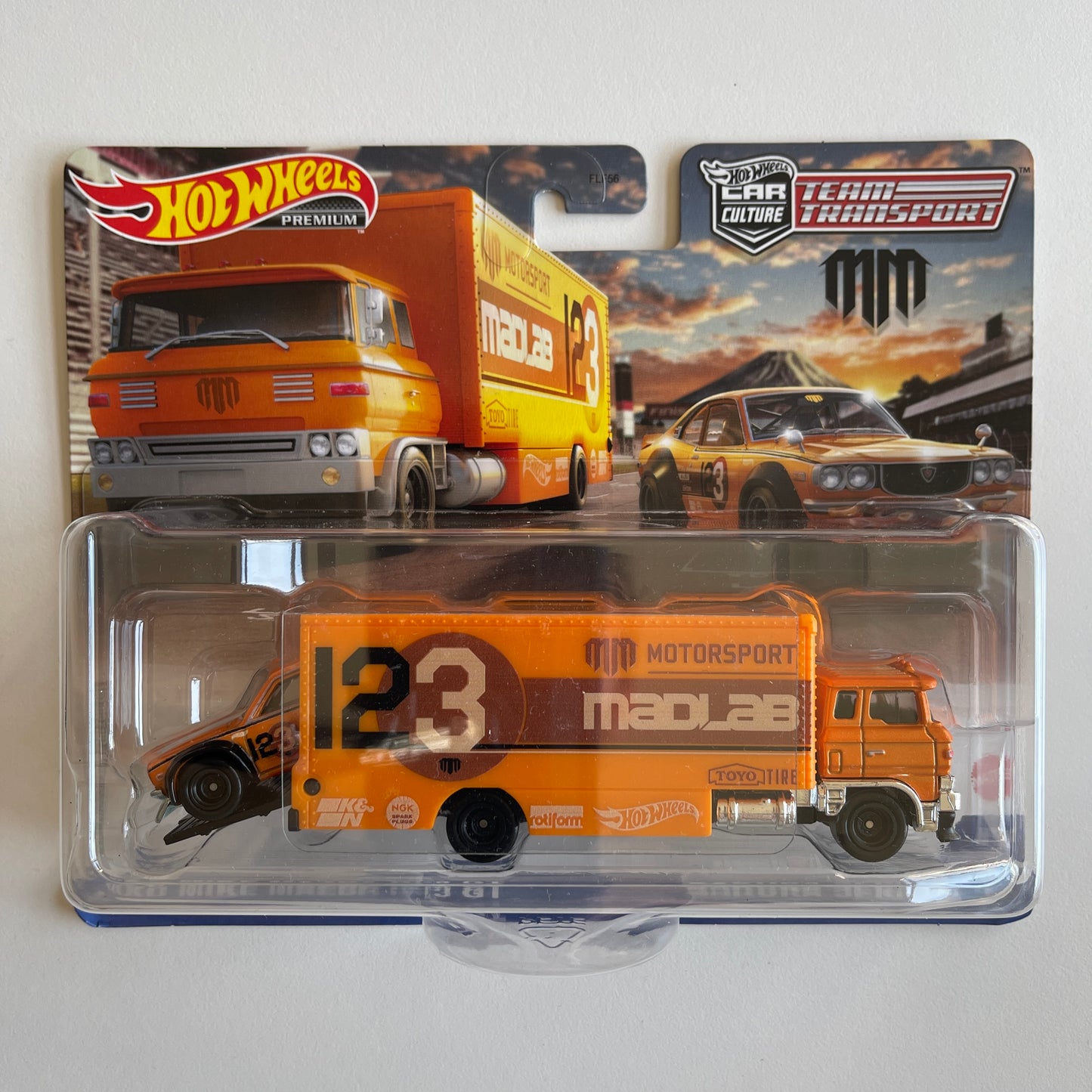 Hot Wheels Team Transport #58 Mad Mike Mazda RX3 GT (Damaged)