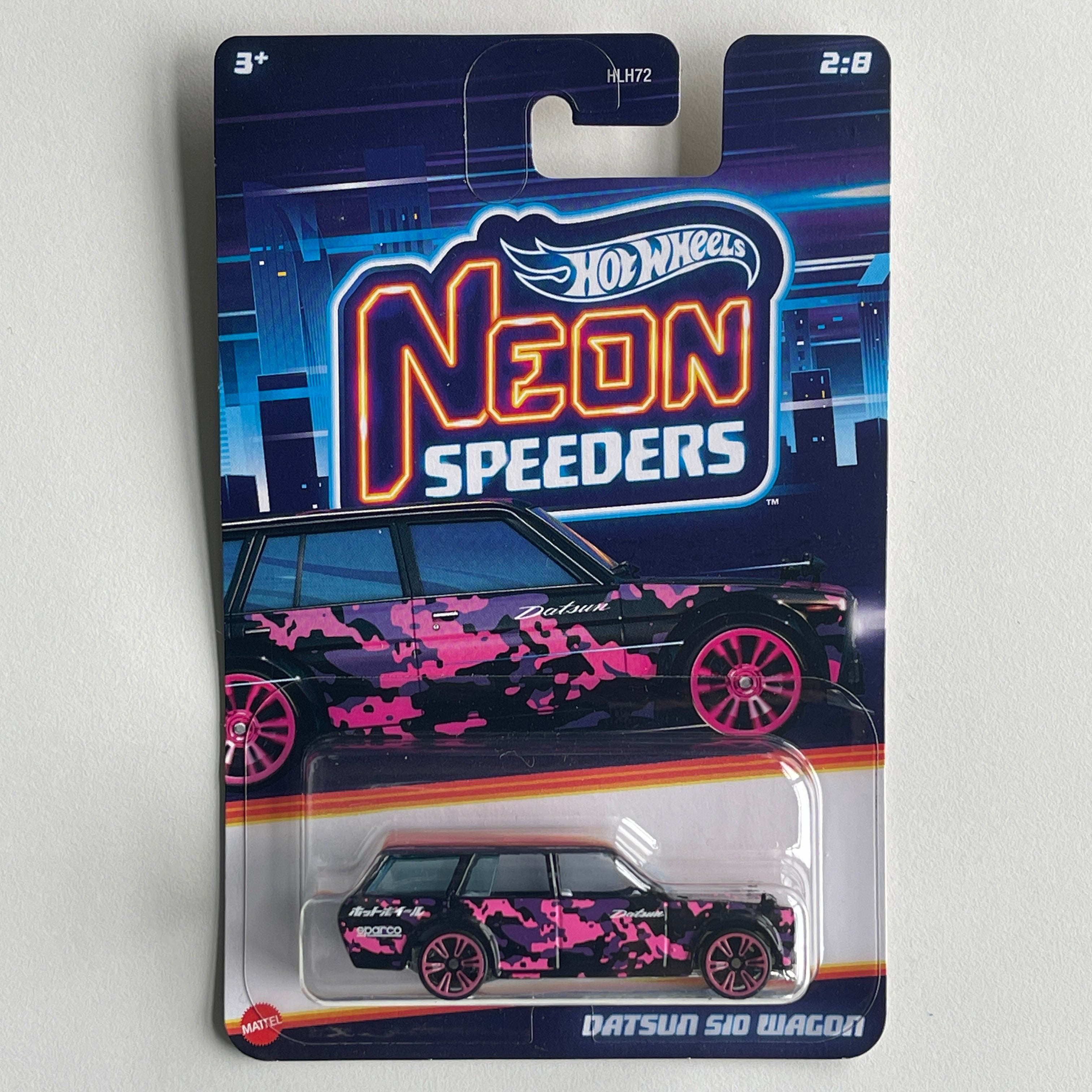 Hot Wheels Neon Speeders Datsun 510 Wagon Damaged Hobby Cars