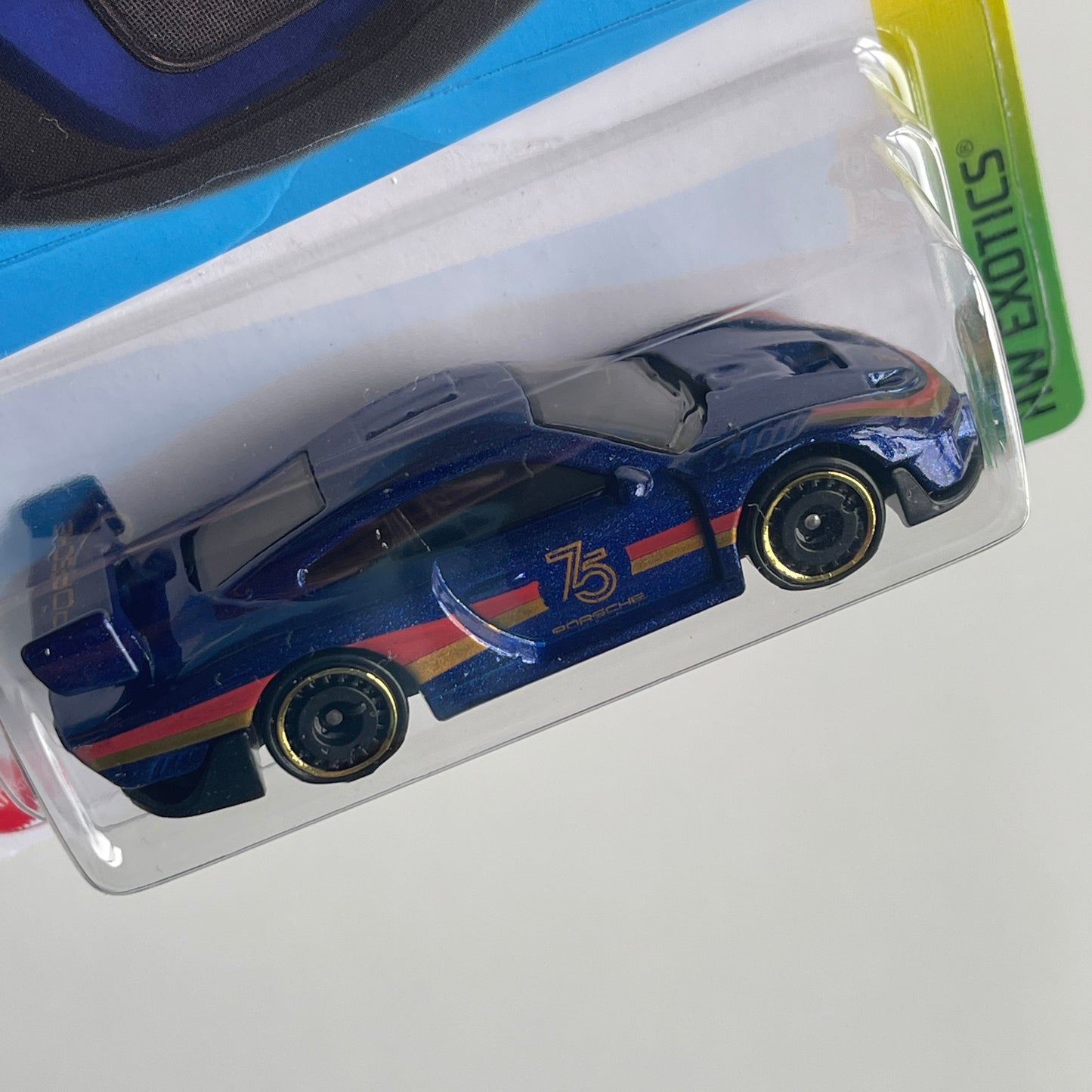 Hot Wheels Porsche 935 (Dark Blue) Long Card (Damaged) Factory Sealed HW Exotics 223/250